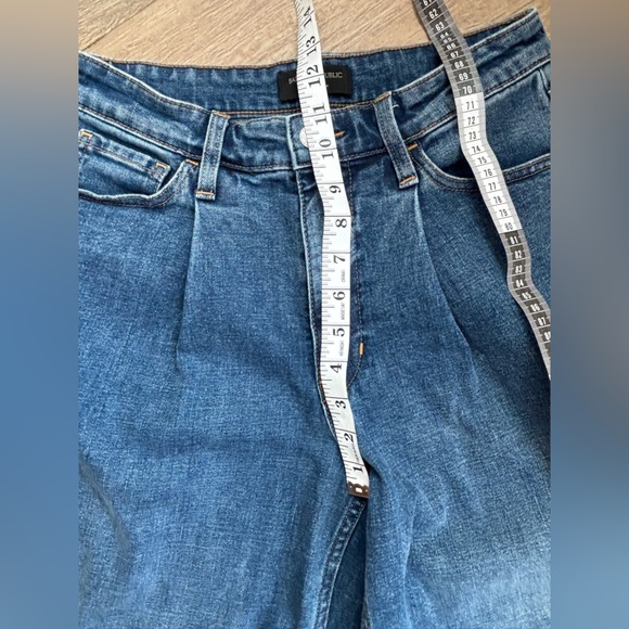 Banana Republic Wide Leg Crop Dark Blue Flare Jeans Size 27 / 4 Women’s - Picture 8 of 12